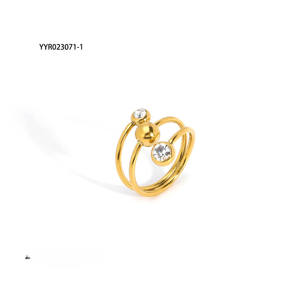 Wholesale 18K Gold Stainless Steel Ring