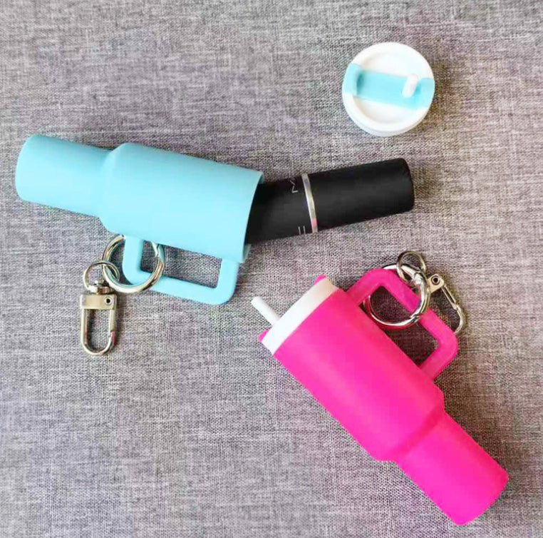 Wholesale 50pcs/100pcs Bulk Mini Cup Keychain Can Be Opened or Hold Lipsticks or Put Wraps On