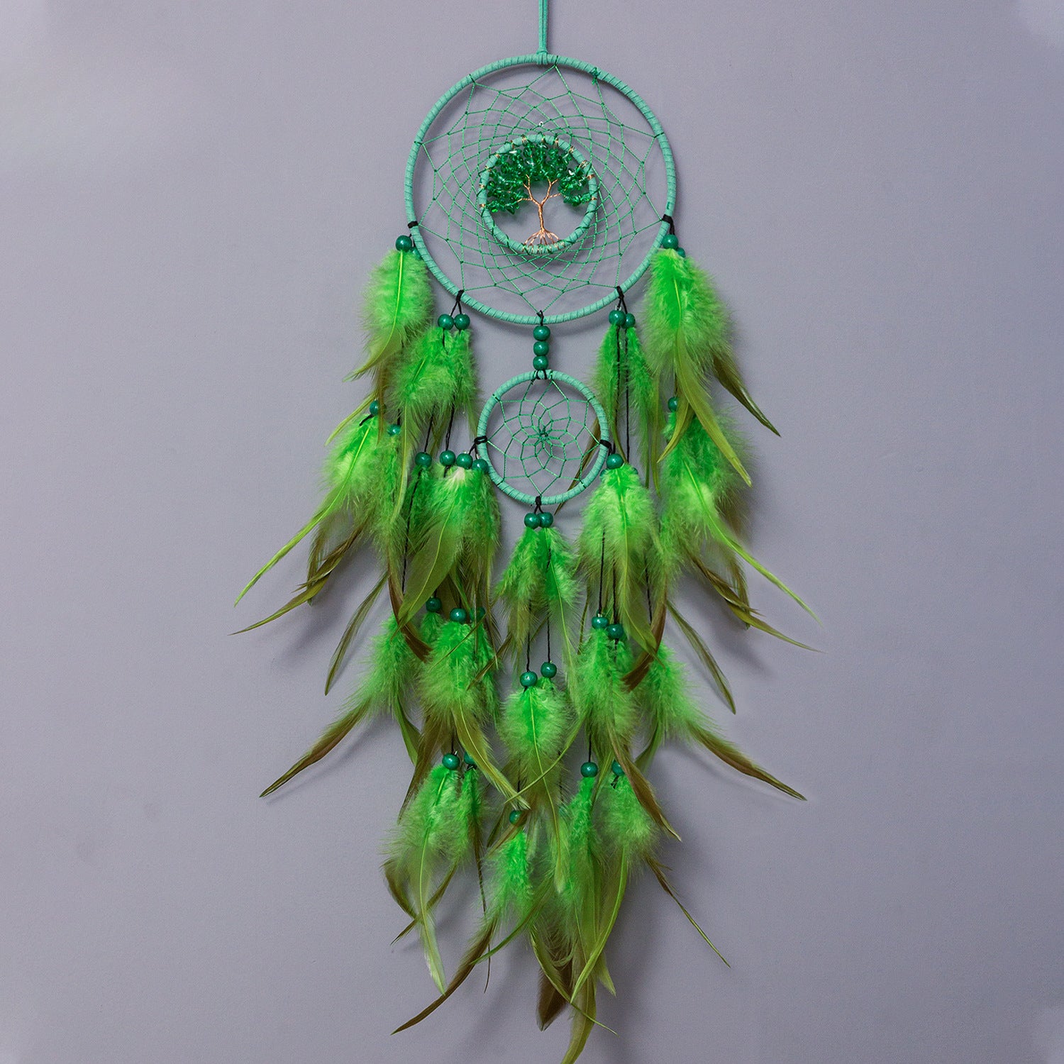 Wholesale Colorful Crystal Stone Hand-woven Creative Dream Catcher
