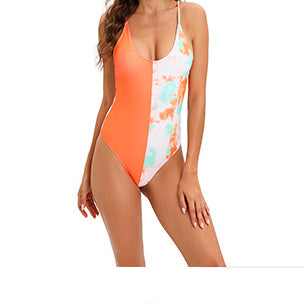 Wholesale Multicolor Printed One Piece Polyester Swimwear
