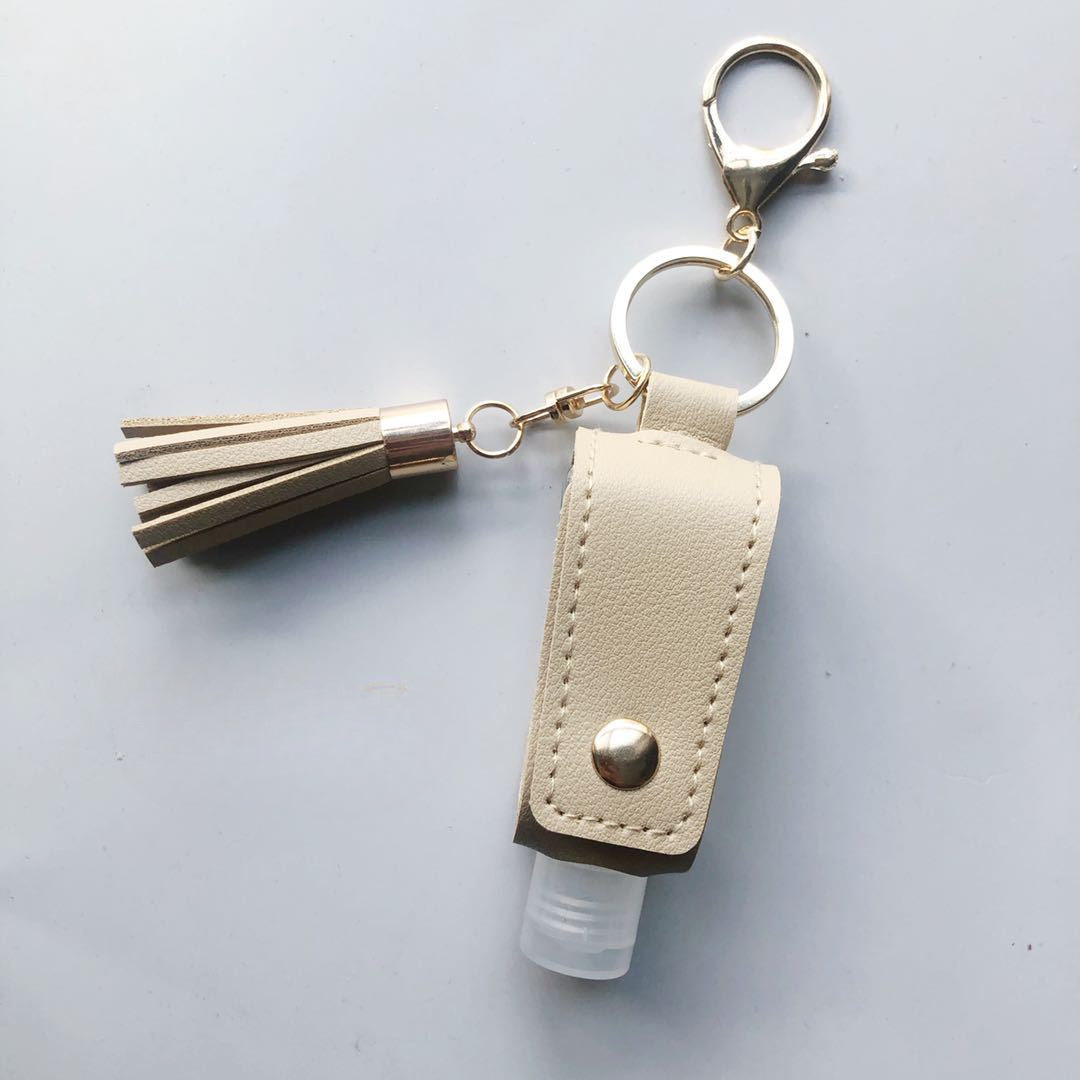 Wholesale Leather Case Perfume Bottle Storage Bag T-shaped Bottle Key Ring