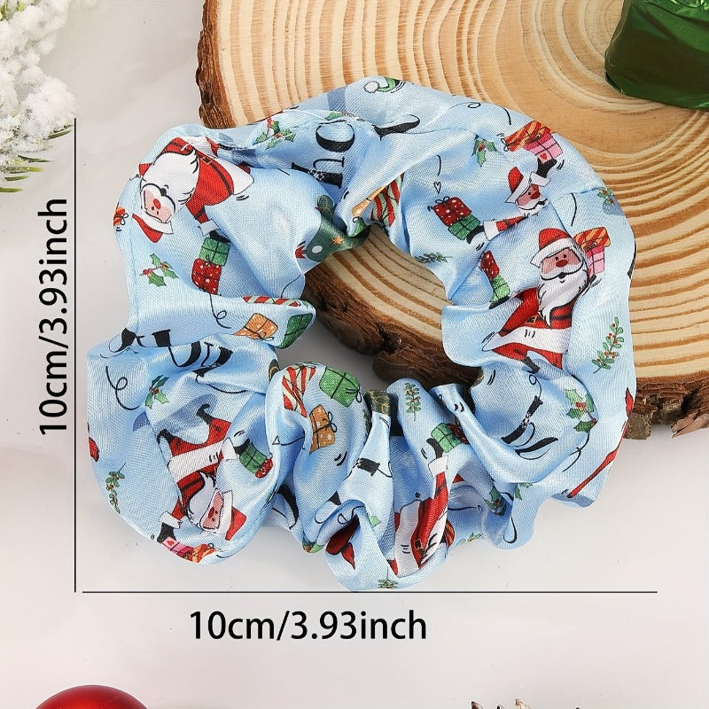 Wholesale Santa Claus Reindeer Christmas Tree Snowflake Snowman Hair Scrunchies