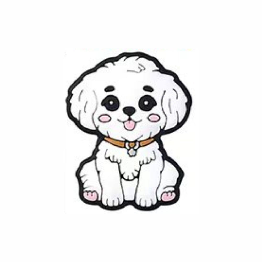 Wholesale 20pcs Cartoon Cute Puppy Pattern Silicone Beads