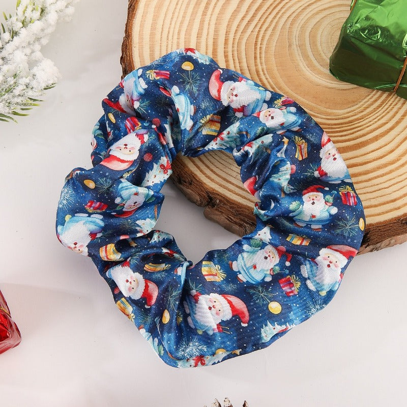Wholesale Santa Claus Reindeer Christmas Tree Snowflake Snowman Hair Scrunchies