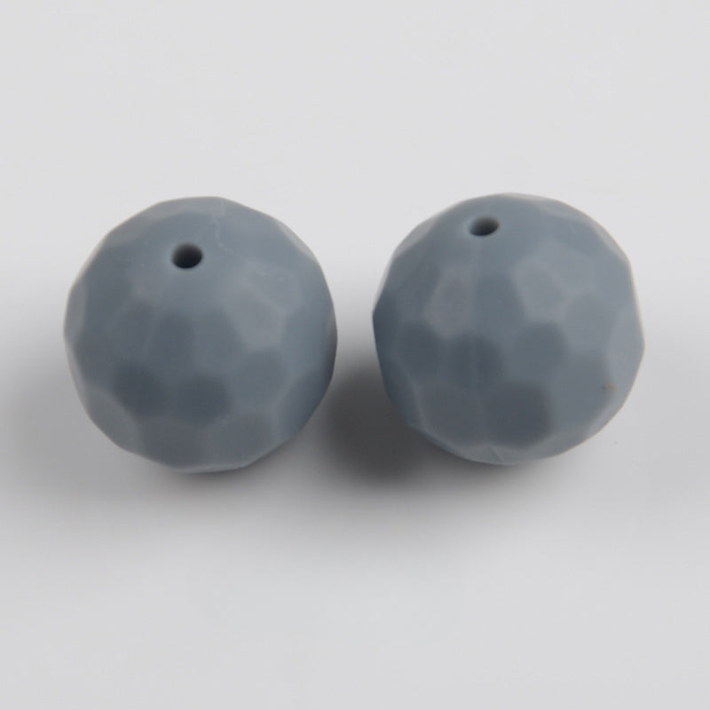 Wholesale 100PCS/PACK 16MM Food Grade Round Rhombus Silicone Beads