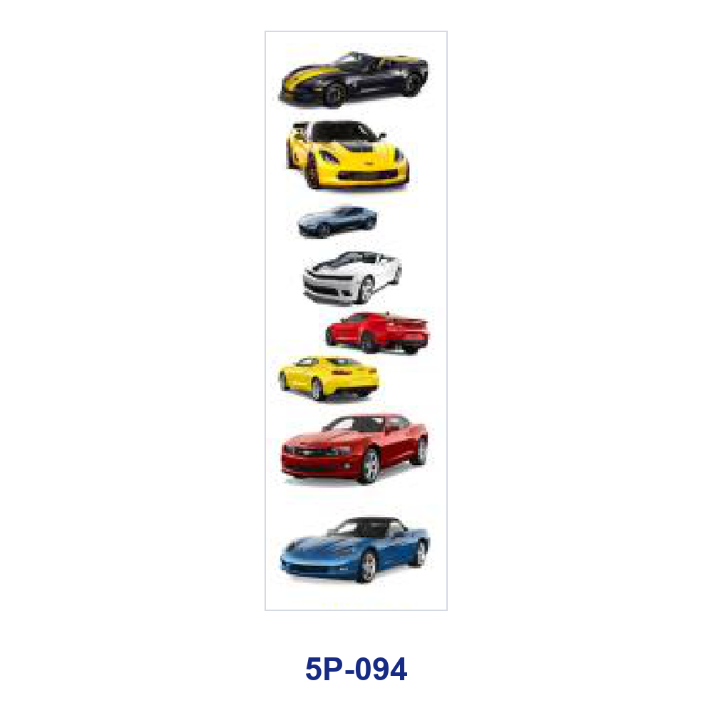 Wholesale 2/ 8/ 16pcs Cool Sports Racing Car Super Vehicle Speed Theme Print Pen and Bookmark Stickers UV DTF Wraps OLY Exclusive