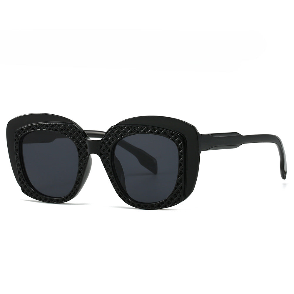 Wholesale Fashion Square Frame Plastic Sunglasses