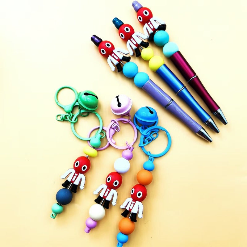 Wholesale 10pcs 3D Frog Silicone Cute Cartoon Beads