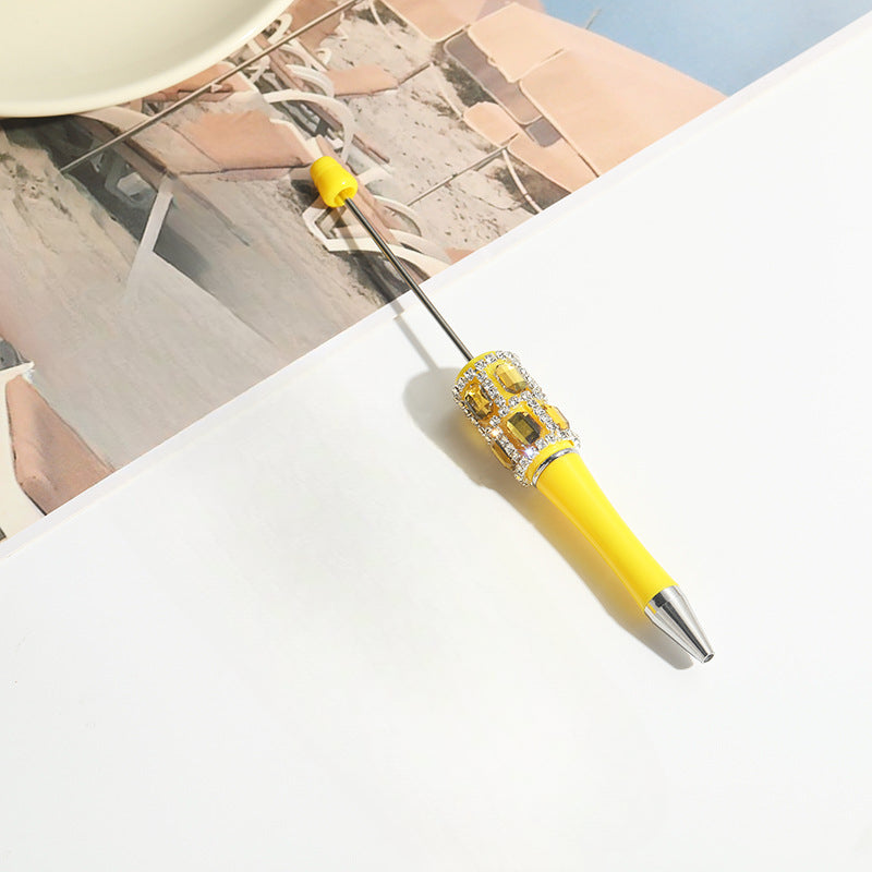 Wholesale 10pcs Beadable Pens Heavy Works Drill DIY Hands Handmade Round Bead Pen