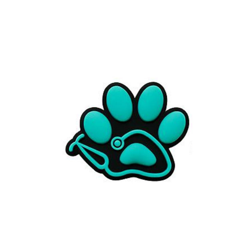 Wholesale 10 PCS Cartoon Paw Print Silicone Beads