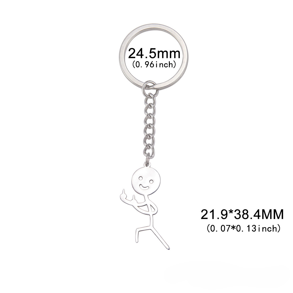 Keyquanes de persona pequeña de acero inoxidable al por mayor