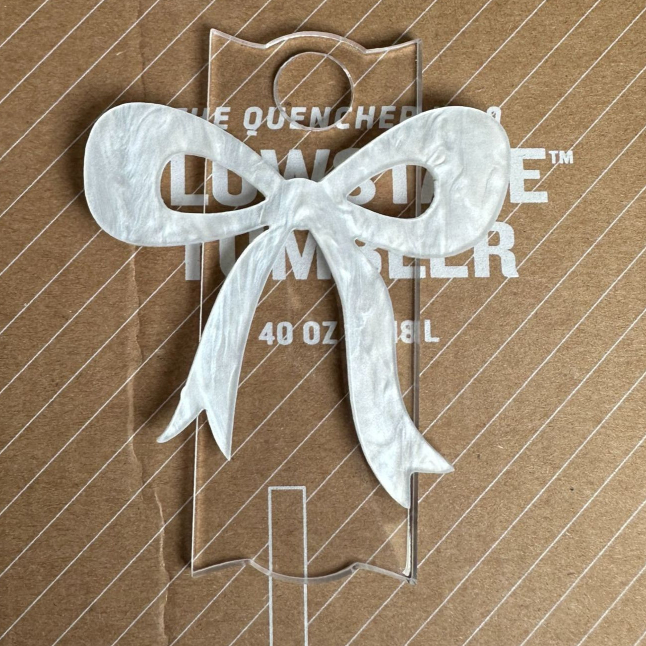 Wholesale Bow Water Ripple Tumbler Tag 40oz Ice Cup 2nd Generation Cup Lid Label