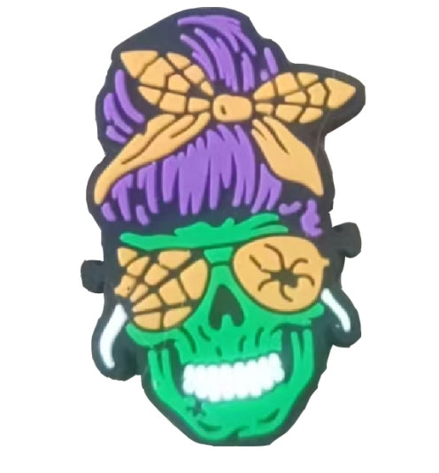 Wholesale 10pcs 2D Halloween Funny Characters Silicone Beads DIY Beads