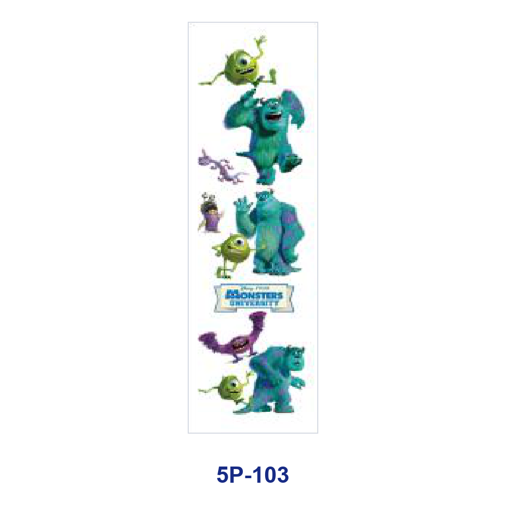 Wholesale 2/ 8/ 16pcs Whimsical sy Monster Colorful Cute Creature Kid‑friendly Cartoon Print Pen and Bookmark Stickers UV DTF Wraps OLY Exclusive