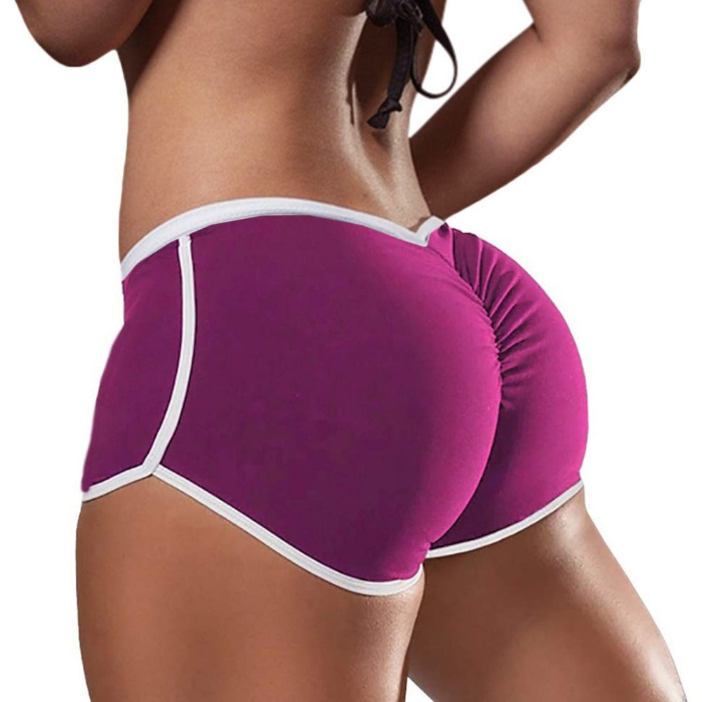 Wholesale Large Size Sexy Solid Color Low Waist Sports Hip Pants