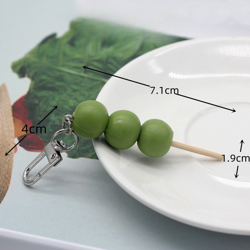 Wholesale PVC Simulation Food Glutinous Rice Ball Keychain