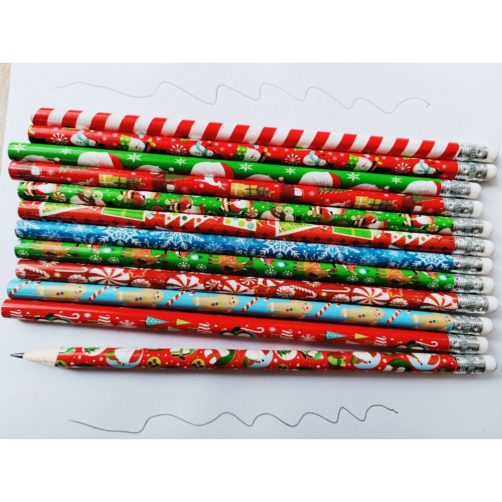 Wholesale 300pcs Christmas Cartoon Wooden Pencils