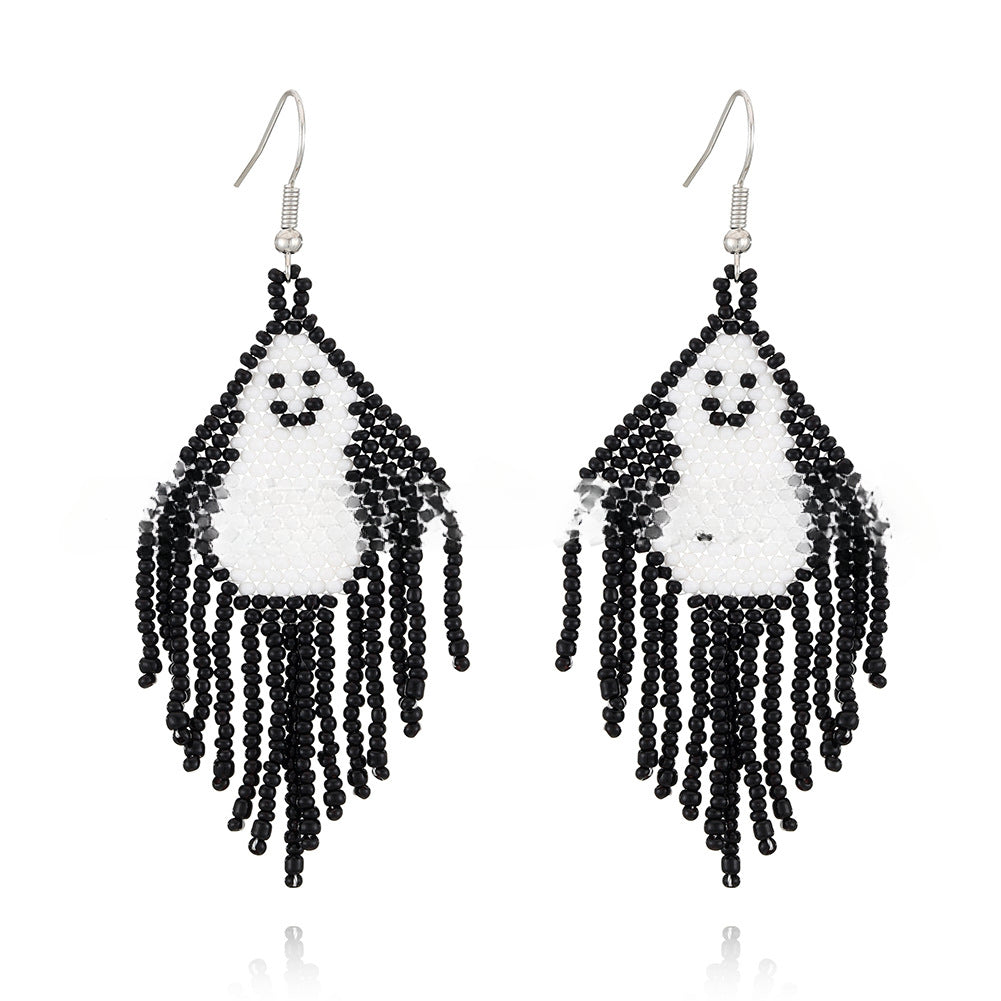 Wholesale personalized halloween tassel earrings for women