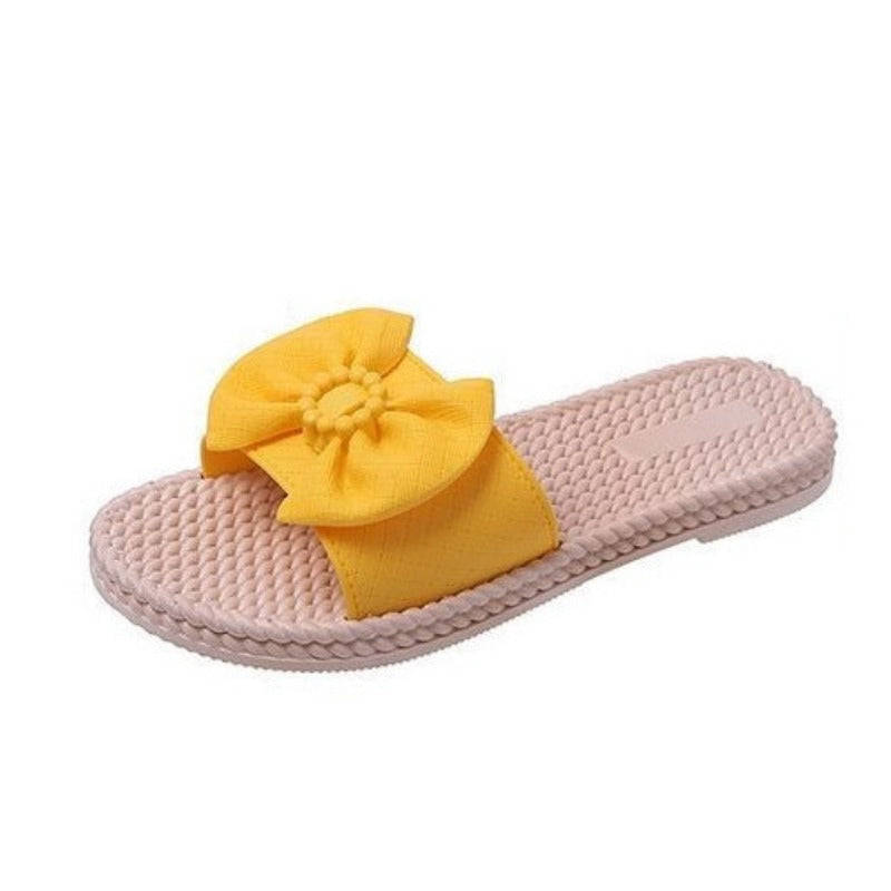 Wholesale Fashionable and Versatile Indoor and Outdoor Thick-soled Non-slip Low-heeled Mid-heeled Slippers