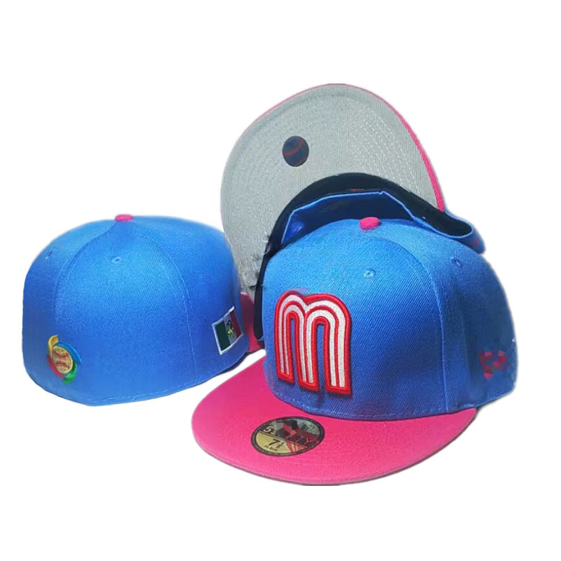 Algodón al por mayor Puerto Rico México Logotipo bordado Capilla de béisbol