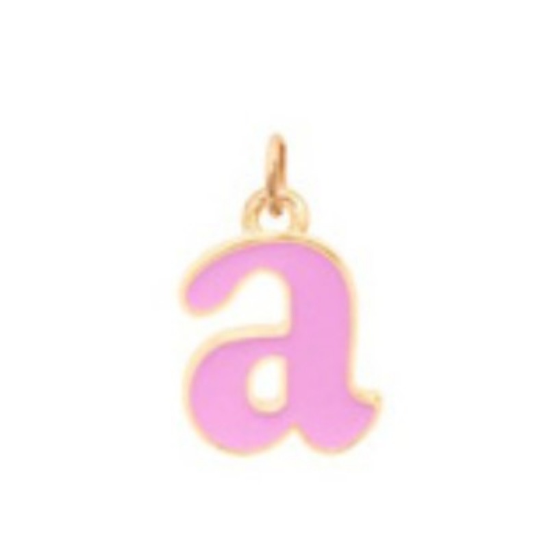 Wholesale Candy Colored Letter Titanium Steel Necklaces