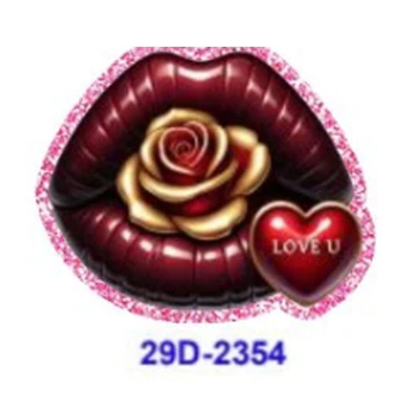 Wholesale 5 Pcs/10 Pcs/20 Pcs Cartoon skull lips Acrylic Flatbacks (Valentine's Day/skull) for DIY Badge Reels & Phone Stands