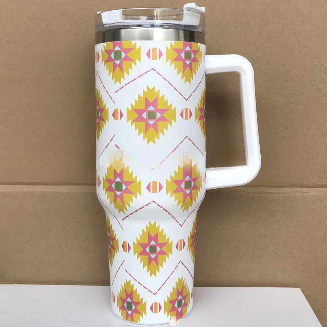 Wholesale Aztec Stainless Steel Car Coffee Cups Tumbler Cup