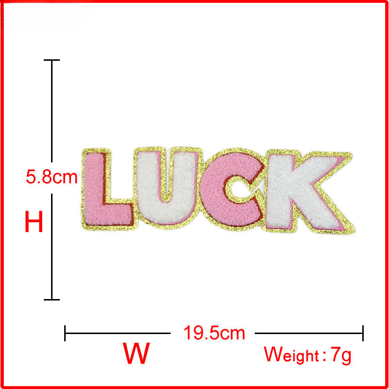 Wholesale English Letter Cloth Stickers Embroidered Clothing Accessories Patches