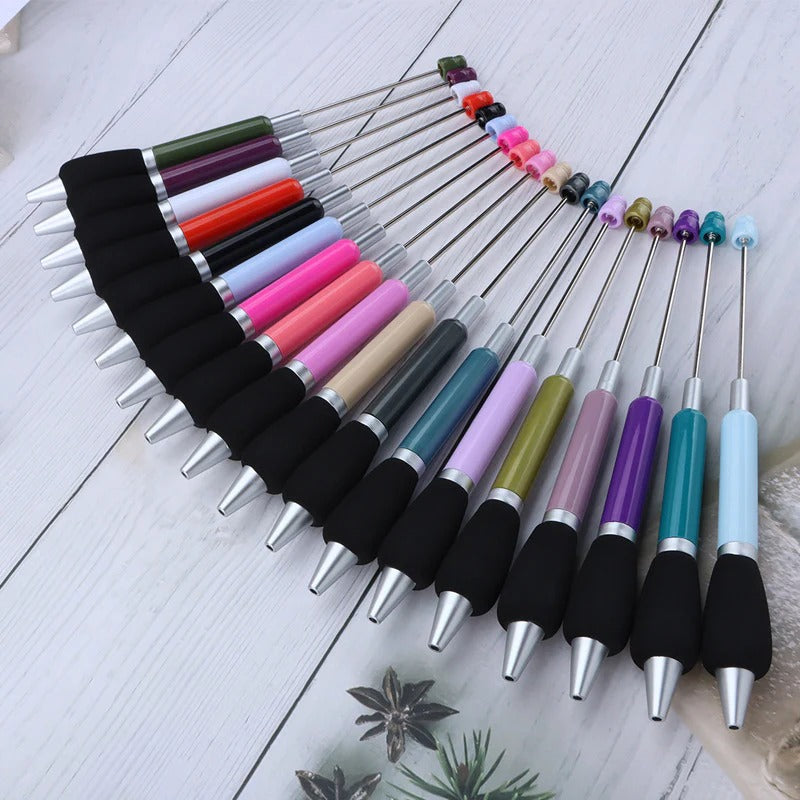 Wholesale 5pcs Beadable Pens Sponge Sheath Beadable Pen DIY Pen Office Supplies