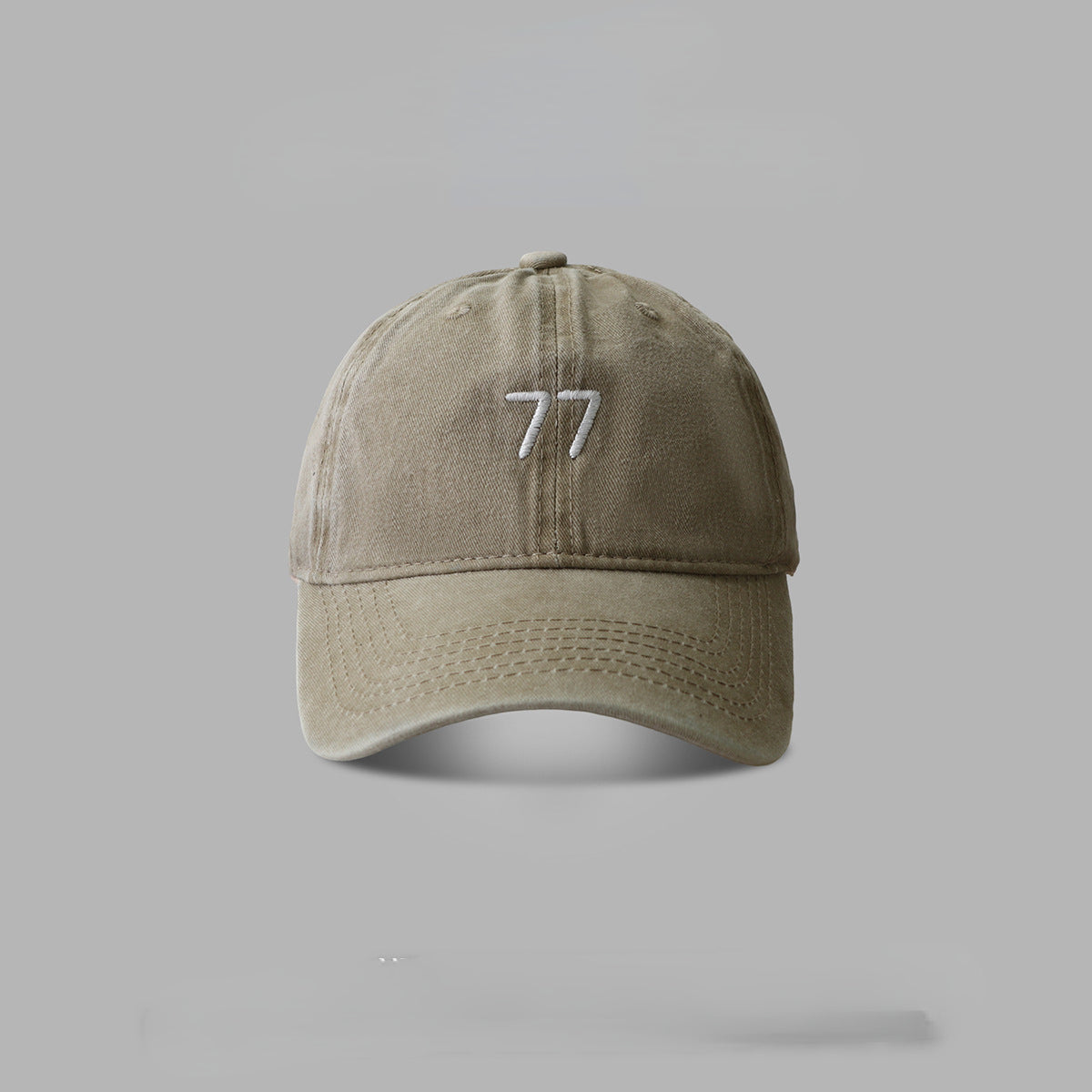Wholesale Cotton Washed 77 Embroidered Baseball Cap