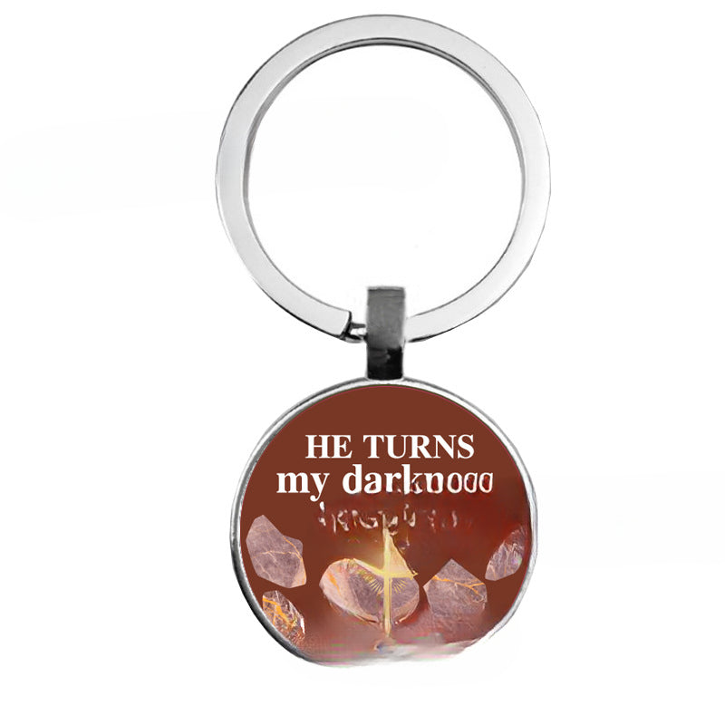 Wholesale ABOND THE BLESSINGS Time Gem Alloy Keychains