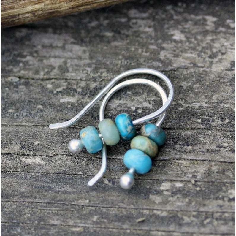 Wholesale Vintage Beaded Snowflake Pine Earrings