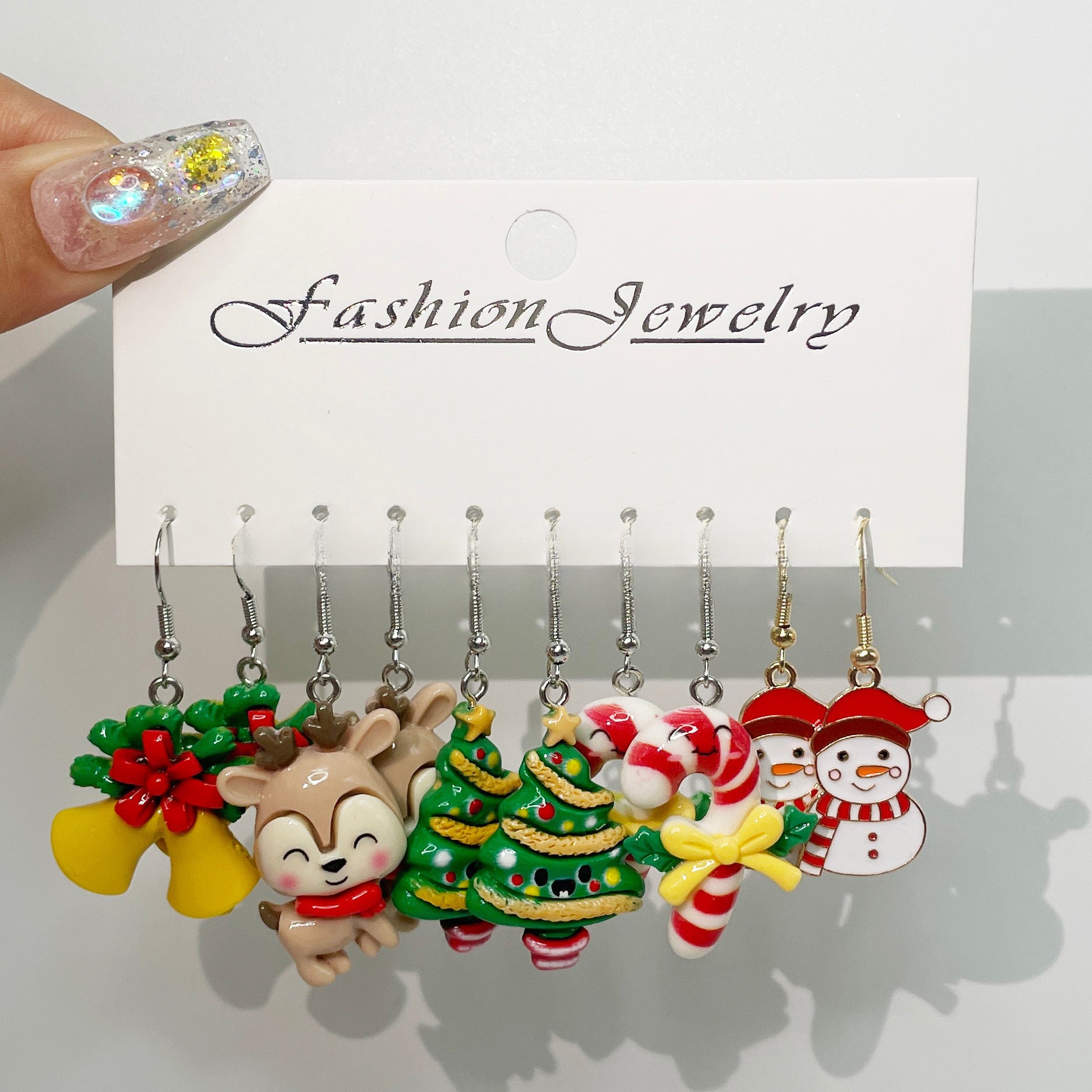 Wholesale 5pcs/pack Christmas Ideas Christmas Tree Santa Claus Snowman Angel Little Elk New Set