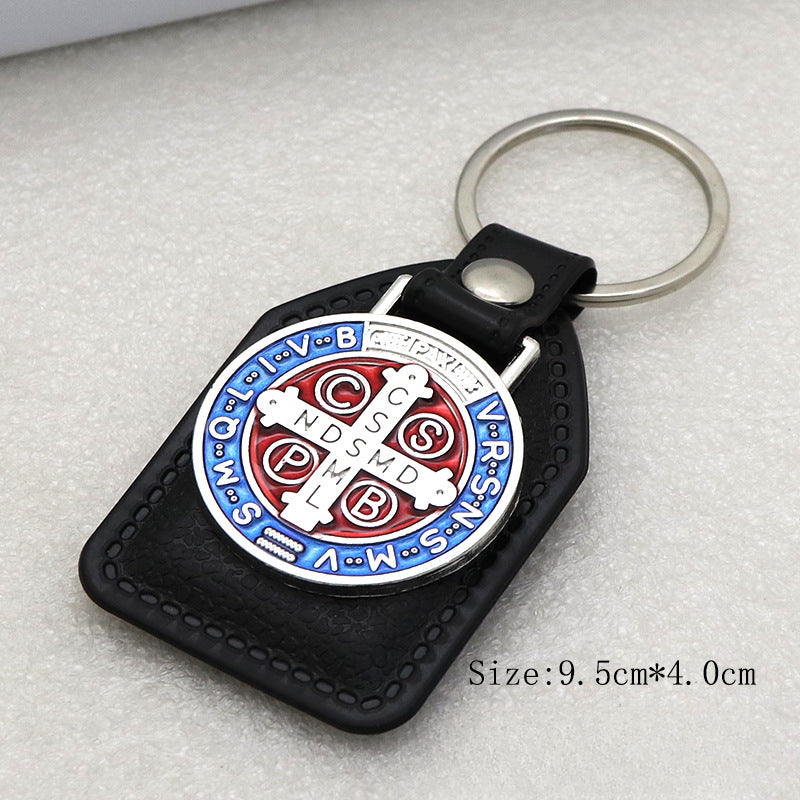 Wholesale Zinc Alloy PU Combination Pendant Car Keychains