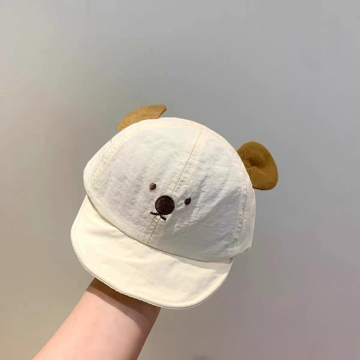 Wholesale Baby Cute Bear Embroidered Soft Brim Baseball Cap