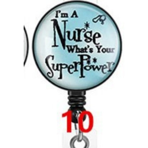 Wholesale Easy Pull Button Nurse Retractable Badge Scroll ABS Keychain