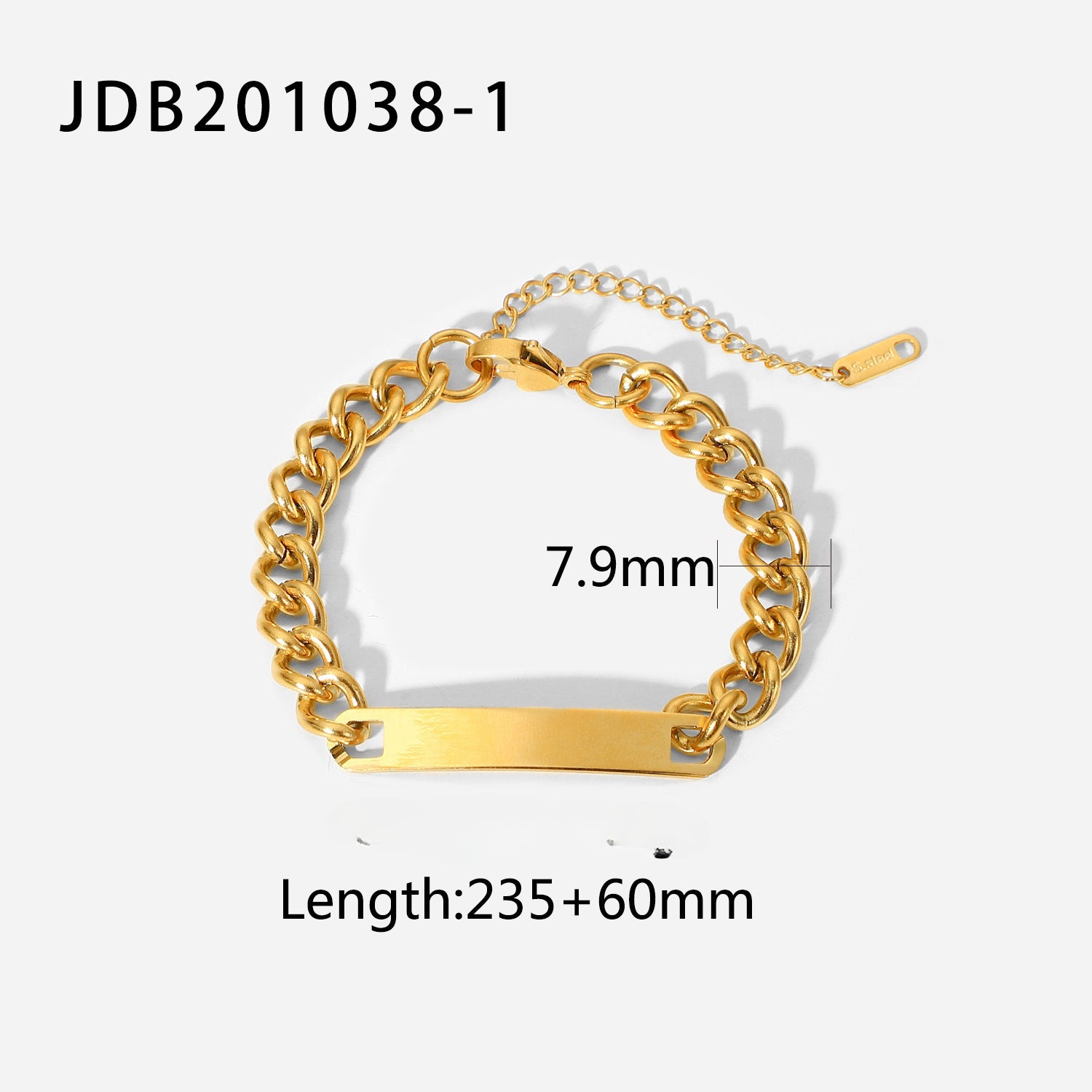 Wholesale Stainless Steel Cuban Link Bracelet