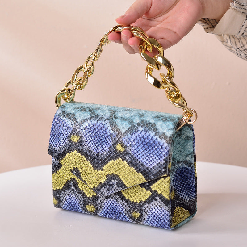 Wholesale PU Snake Pattern Bags, Dinner Bags, Party Diagonal Cross Bags