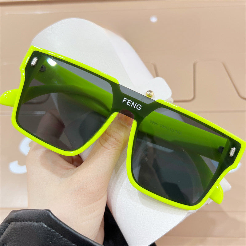 Wholesale New One Piece Large Frame PC Sunglasses
