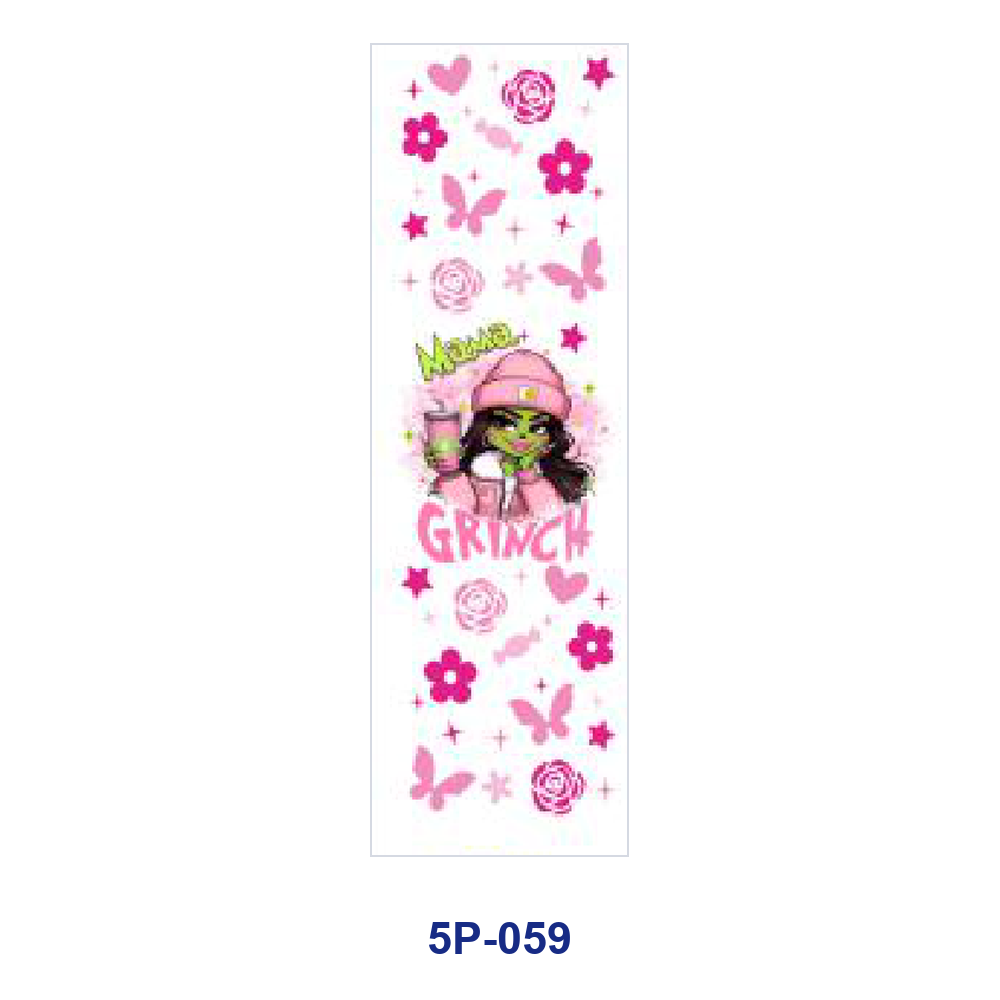 Wholesale 2/ 8/ 16pcs Winter Fashion Girl Coffee Floral Inspirational Phrase Xmas Ornament Print Pen and Bookmark Stickers UV DTF Wraps OLY Exclusive