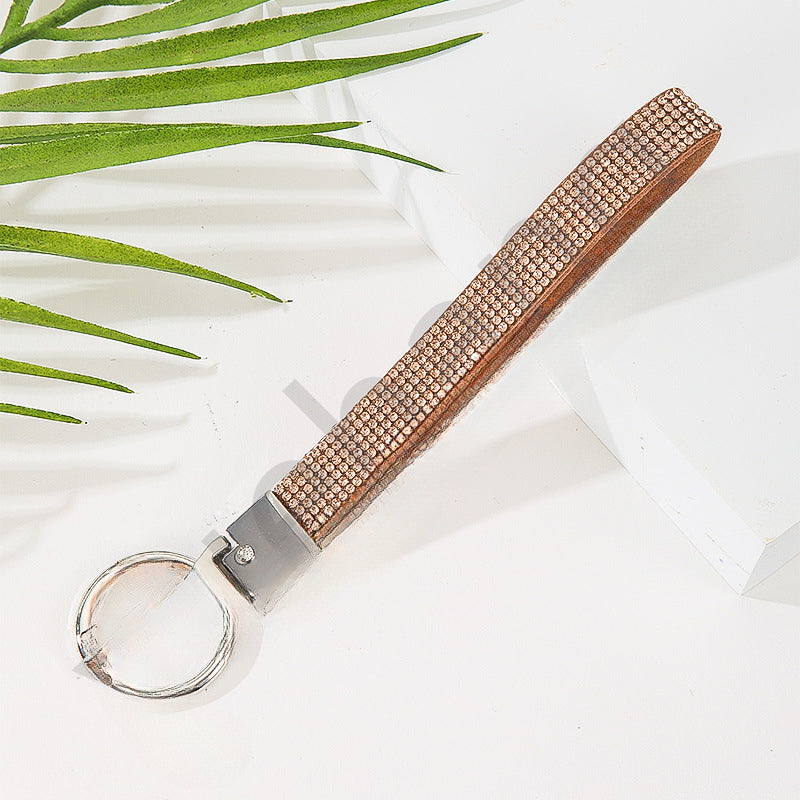 Wholesale Rhinestone Multicolor Wristband Keychain