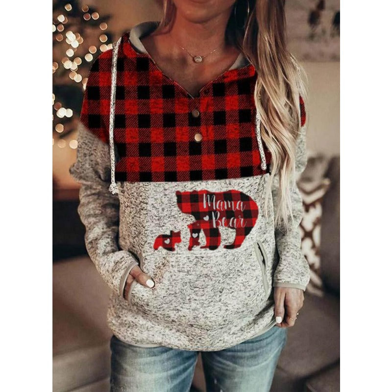 Wholesale Polyester Oversized MAMA Printed Hoodies