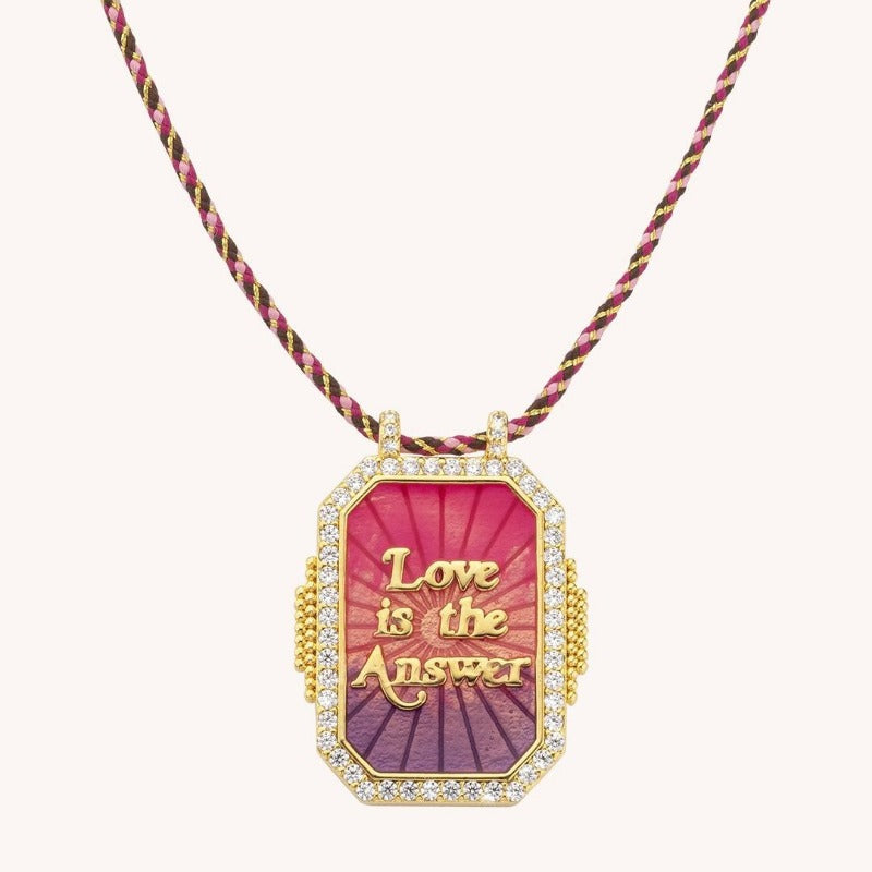 Wholesale Tarot Card with Diamond Drop Oil Electroplating Real Gold Color-preserving Necklace
