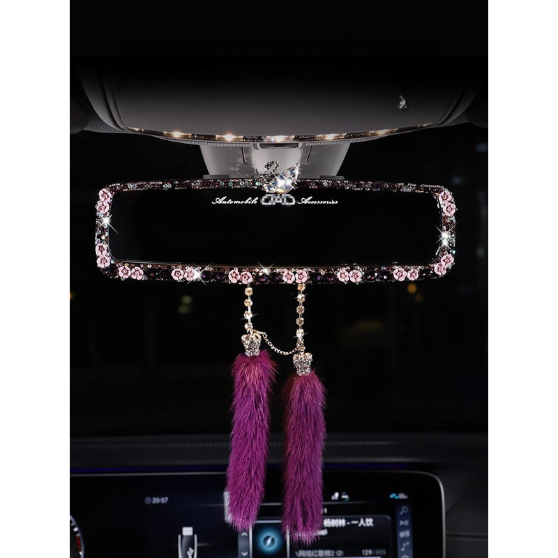 Wholesale Diamond Swan Rearview Mirror Decorative Cover