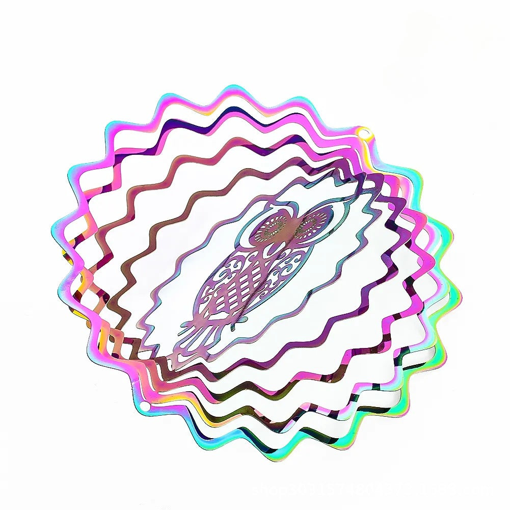 Wholesale 3D Rotating Stainless Steel Wind Chimes