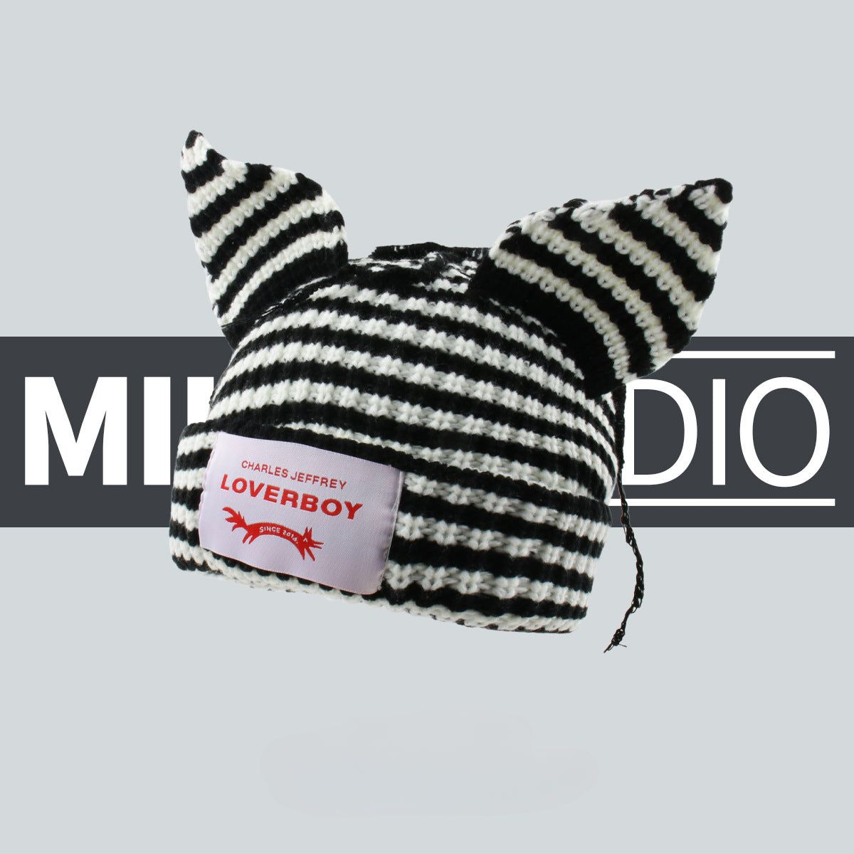 Wholesale Tassel Fox Rabbit Ears Wool Knitted Hat