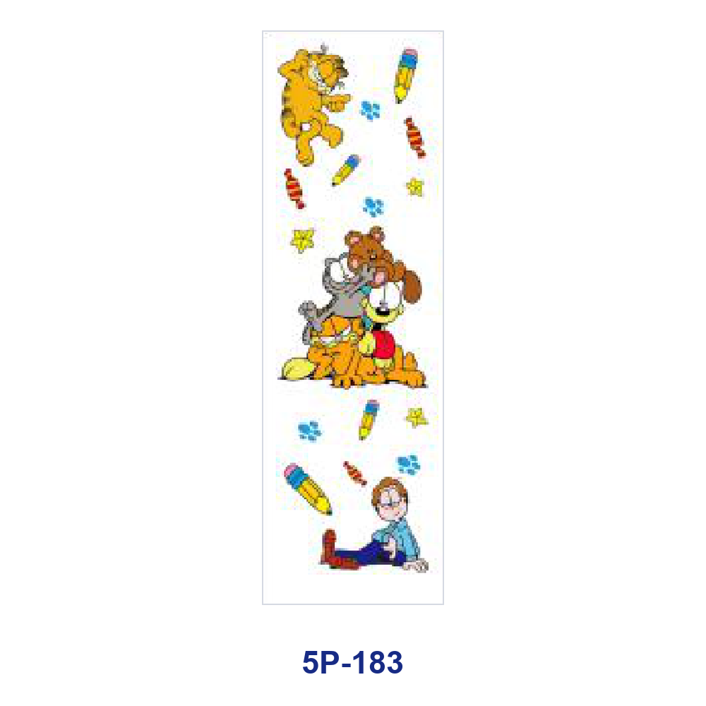 Wholesale 2/ 8/ 16pcs Cute Whimsy Colorful Cartoon Element Print Pen and Bookmark Stickers UV DTF Wraps OLY Exclusive