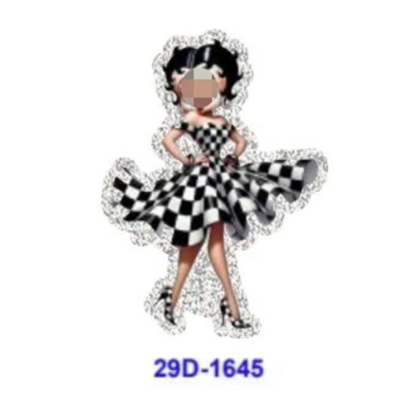 Wholesale 5 Pcs/10 Pcs/20 Pcs Cartoon skull lips Acrylic Flatbacks (Valentine's Day/skull) for DIY Badge Reels & Phone Stands
