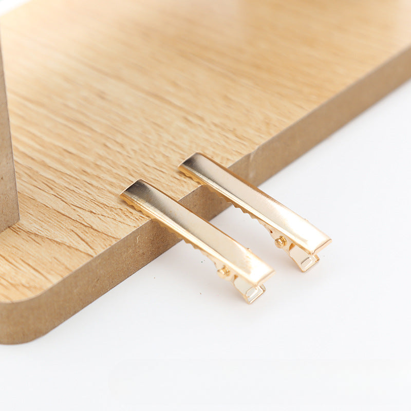 Wholesale 30pcs/pack Handmade Cream Glue DIY Word Clip Hairpin Material Package Accessories