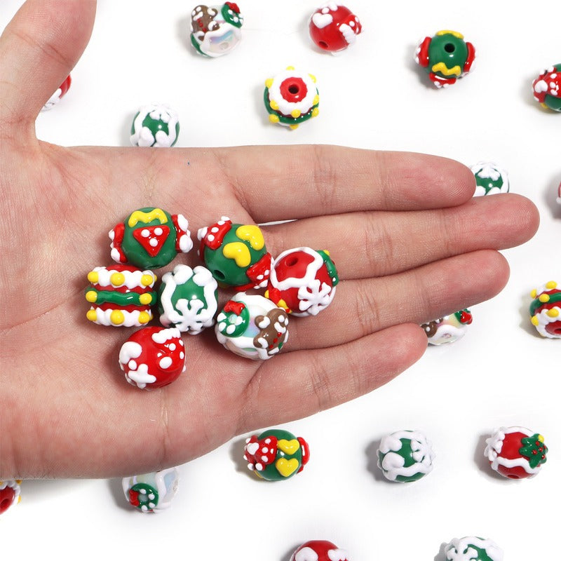 Wholesale 5pcs New Acrylic Christmas Beads